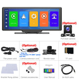 Super Car Mirror Dashboard Video Recorder